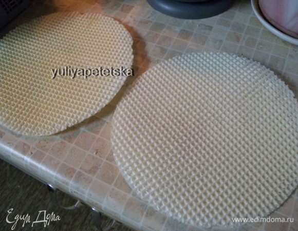 Вафельный коржи. 