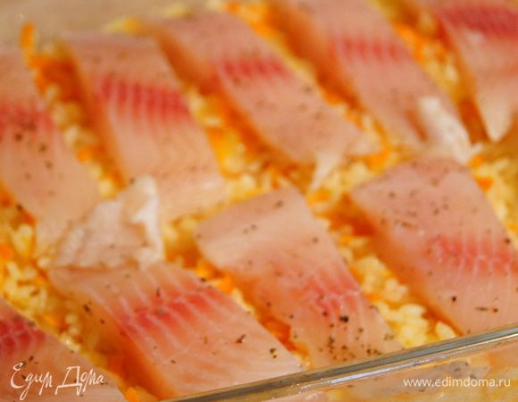 На рис разложить рыбу.