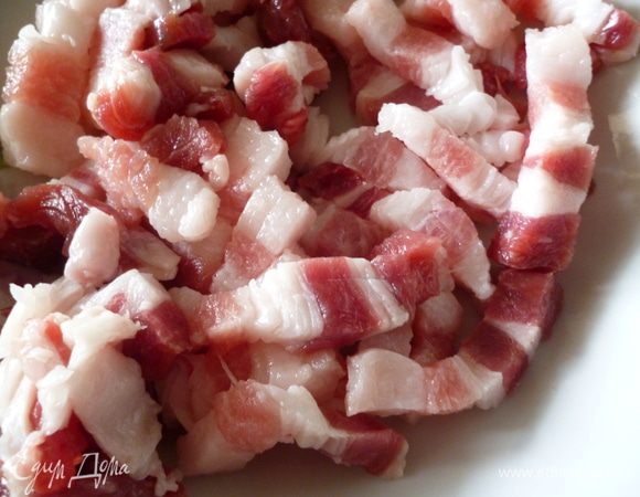 Затем нарежем полосками.