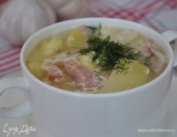 Доведите до кипения и отключайте.
Подать можно и в обычной тарелке.
