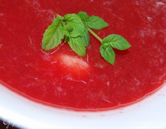 Украшаем листиками мяты и наслаждаемся. 