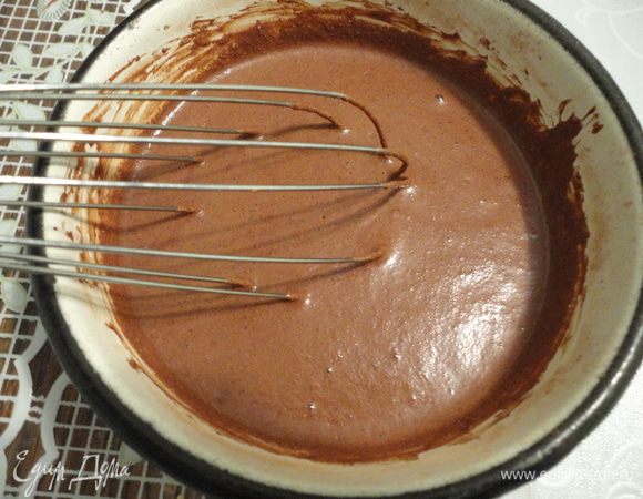 Добавить молоко.