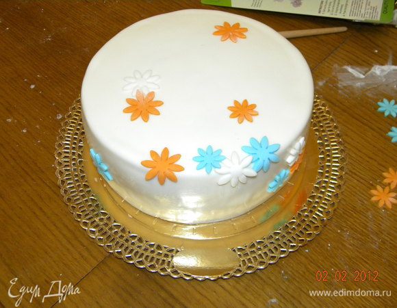 Украшаем цветочками...