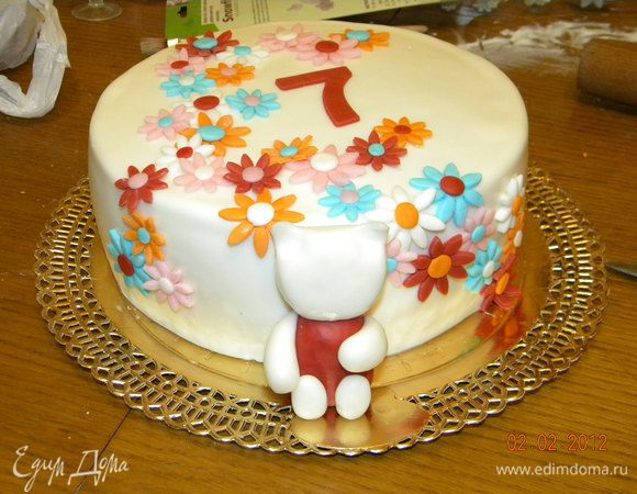 ...сажаем рядом нашу Kitty...
(мне нужно было именно рядом, т.к. заказчики ограничили высоту под размер коробки) сверху будет смотреться еще лучше))