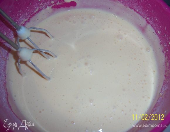 ...добавить соду и муку