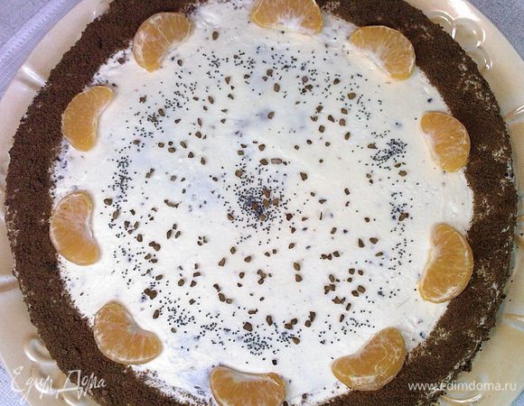 Коржи перемазать кремом. 
Смачного