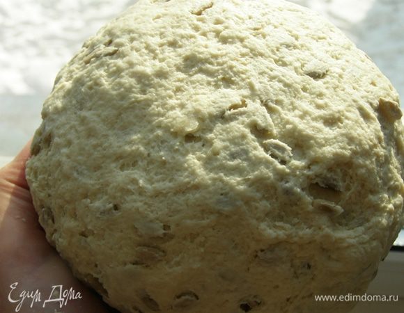 Добавим семена подсолнечника и вымесим