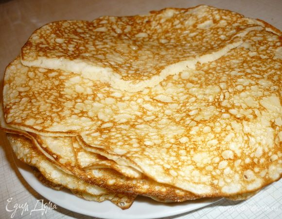 Приятного аппетита!!!Подавать можно со сметаной,вареньем,мёдом,сёмгой,икрой...с чем угодно будет очень вкусно!!!