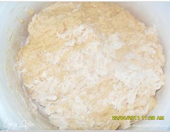 Вот такое тесто получилось для того, чтобы его поставить в теплое место для поднятия