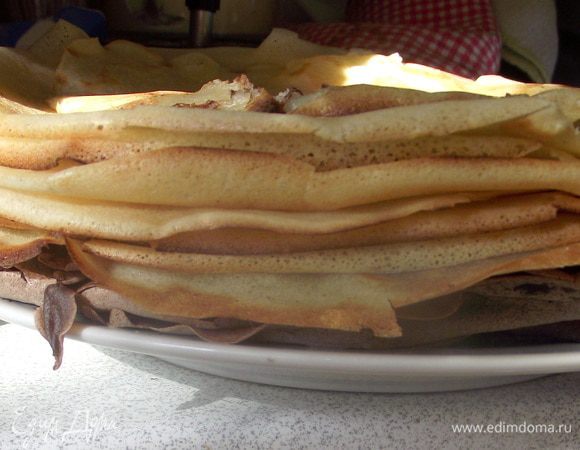 Столько блинчиков получилось, у меня 15 шт.