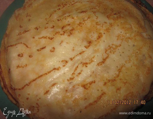 Испечь блинчики.