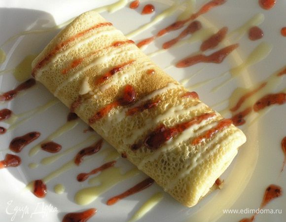 а можно добавить еще красок с помощью малинового сиропа. Приятного аппетита! :)