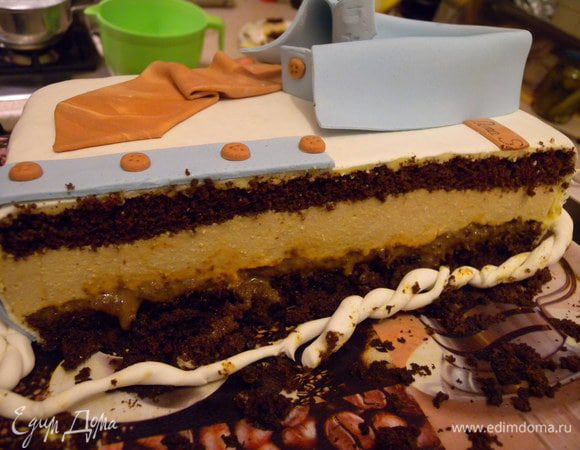 С Какао бисквитом....