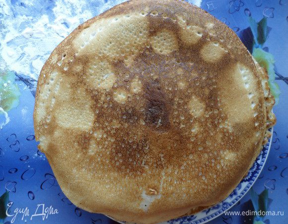 Готовые блины охладить.