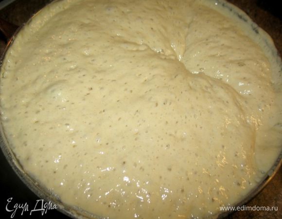 У меня было:250мл.сливок,стакан минералки,25гр.св.дрожжей,2ст.л.сах.песка,соль,3яйца,мука сколько возьмёт до густой сметаны,масло под.2ст.л....
Замешиваем ставим подняться....