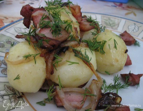 Посыпаем крошенным укропом и кушаем. Приятного аппетита:))