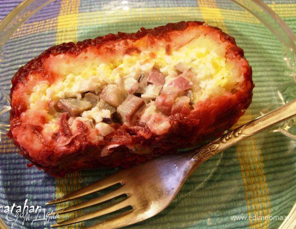 Отрезала порцию для мужа - попробовать результат своего труда.
Всё готово! Приятного аппетита!