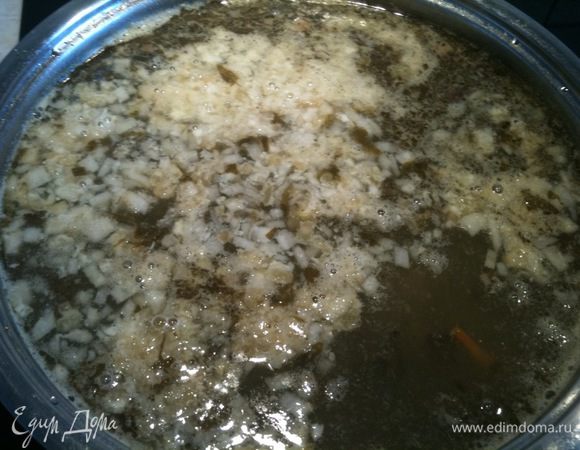 Полученную массу добавить в кастрюлю с борщом и продолжать варить на медленном огне до готовности овощей ...