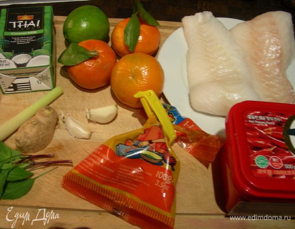 Наши продукты (у меня здесь отсутствует апельсиновый сок):
