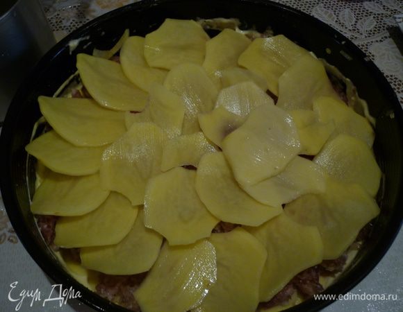 затем оставшийся картофель.