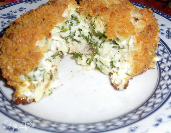 А здесь оно-же только рыбная основа,сыр сулугуни и вместо кабачка фенхель(отварен и протерт в блендере)