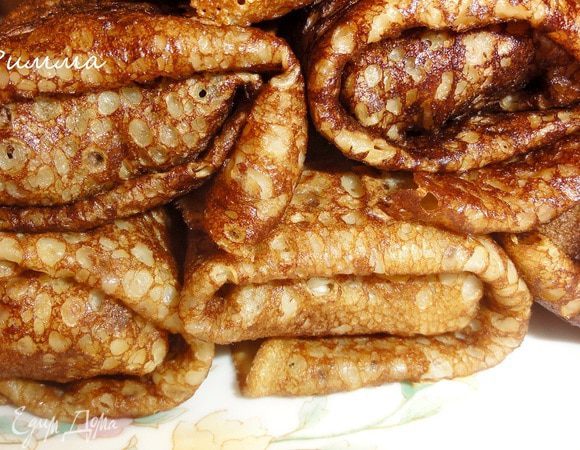 Теперь можно в блины завернуть начинку  и наслаждаться трапезой!


