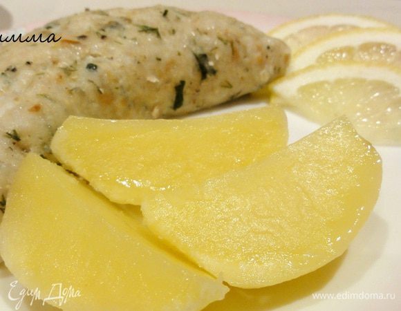 Тельное можно подавать с отварным рисом иди овощами и соусом.