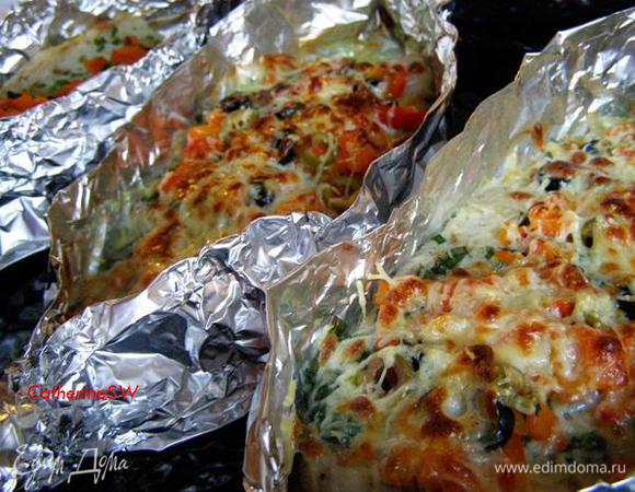 Запекаем еще 10 минут на верхнем уровне духовки при максимальной температуре. 