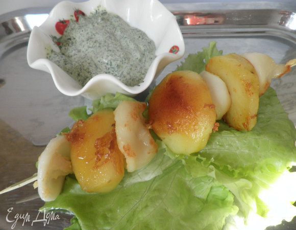 Можно нанизать на деревянный шомпур и получится шашлычок.
Приятного аппетита!

