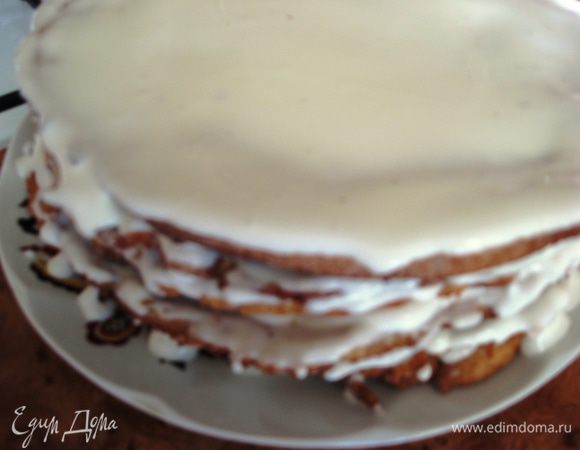 Перемазываем Коржи кремом.