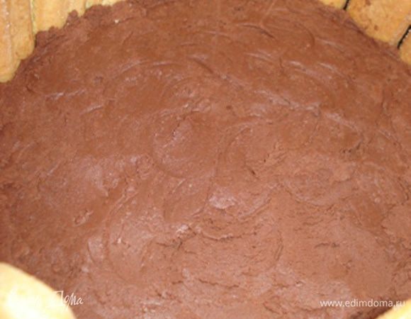 Затем положить мусс.