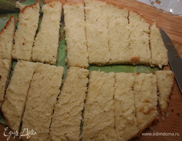 Остальной нарезала полосочками