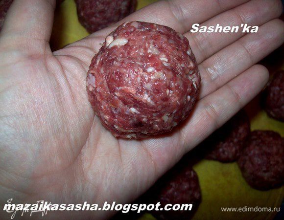 Формируем тефтельки