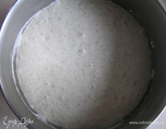 "Оживить" закваску и приготовить опару по рецепту http://www.edimdoma.ru/recipes/33095 до 10 шага включительно. 