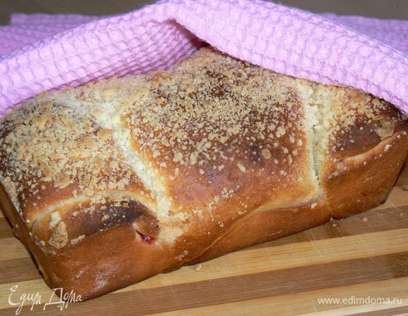 Выпекать при 180C в течении 45-50 минут.
 Готовый хлеб охладить на решетке.
