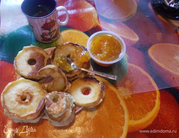 Подавайть с апельсиновым джемом, медом, вареньем или кленовым сиропом.Приятного аппетита!;-)