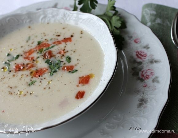 Я также сбрызнула немного оливковым маслом, как показано на фото в журнале. Получилось очень нежно и вкусно! 