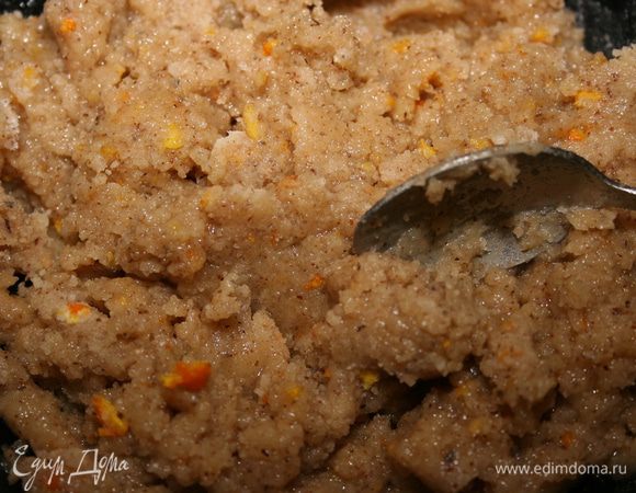 Руками замесить тесто. 