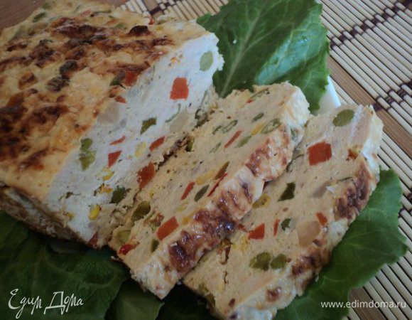 Вынуть террин из формы. При подаче нарезать кусочками. Приятного аппетита!