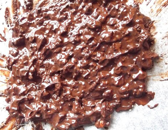 Вытаскиваем, аккуратно размешиваем (хотя можно и не размешивать). Получается вот так.