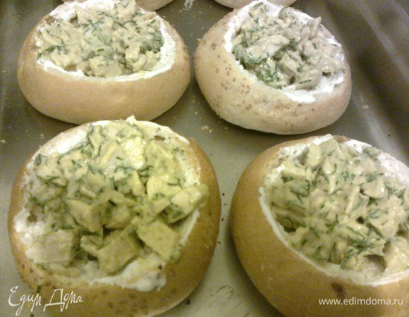 заполним наши булочки (можно с горкой)