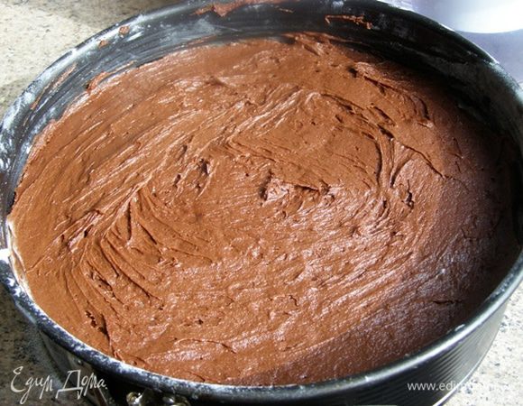 Закроем мусс шоколадным тестом