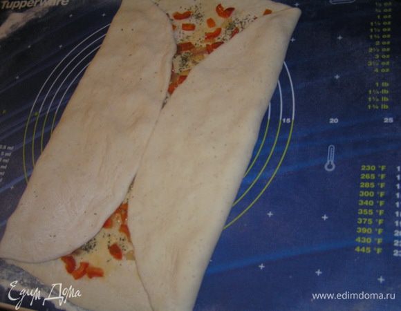 свернуть с двух сторон до середины, 