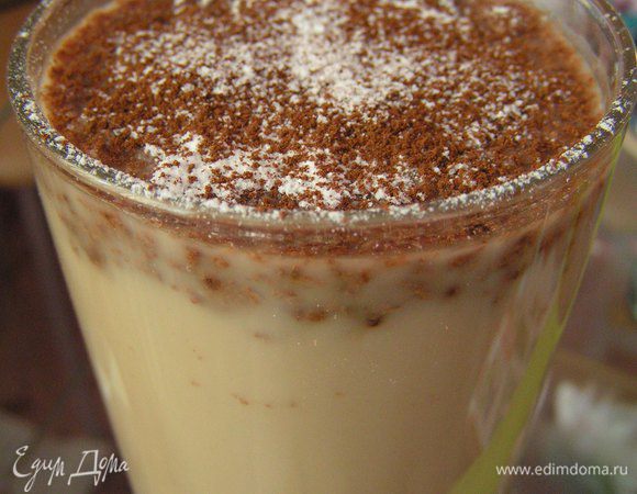 Затем какао....и опять чуть-чуть пудры)