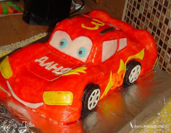 Оказывается, не так страшен черт, как его малюют...
 Торт получился большой, на 4,5 кг.