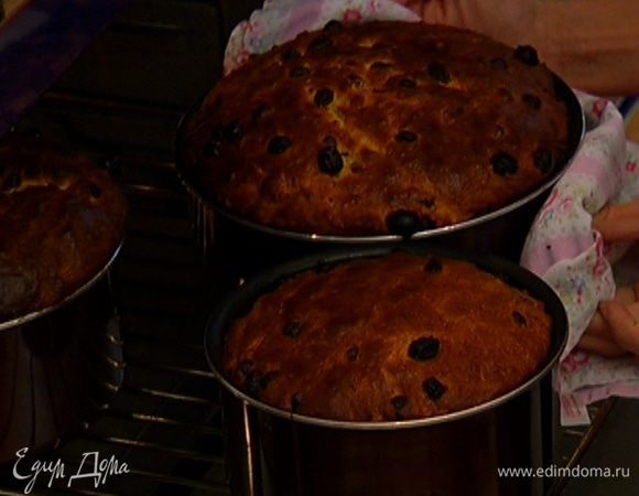 Отправить панеттоне в разогретую духовку на 35–40 минут.