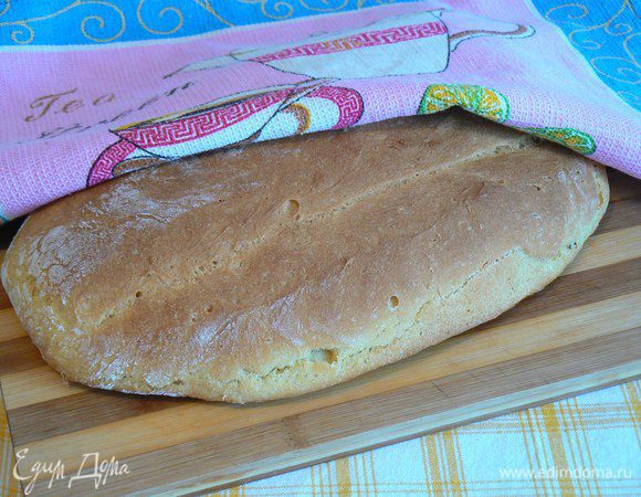 Хорошо поднявшийся батон выпекать при 200-220* 30-40 мин. Ориентироваться на внешний вид изделия.
