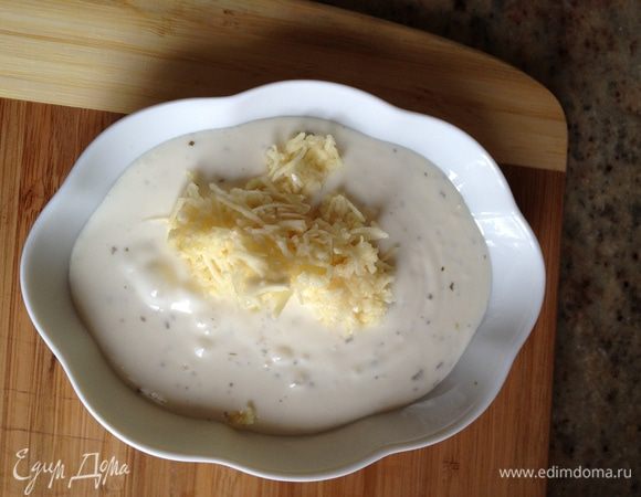 майонез смешать с чесноком