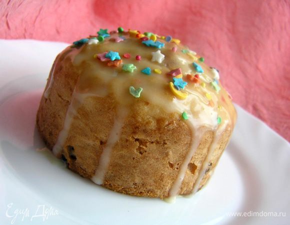 А можно полить растопленным белым шоколадом и украсить кондитерской посыпкой. Приятного Вам праздника! Христос Воскресе!!! :)
