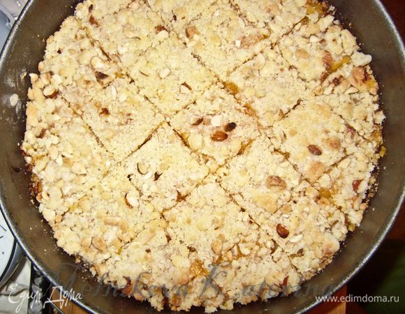 Достать из духовки, нарезать на квадратики. Приятного чаепития!